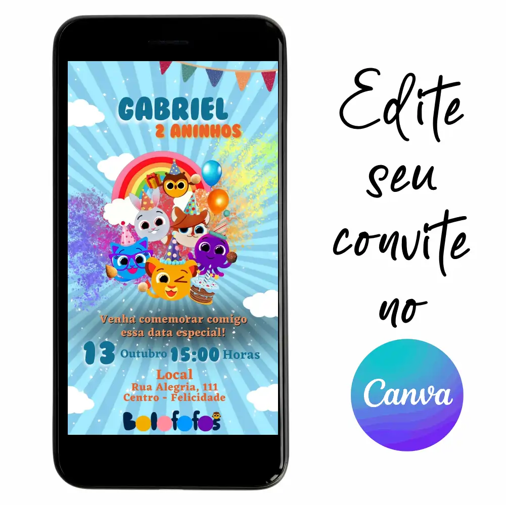 Bolofofos-06.webp Convite Aniversário Digital Bolofofos 06 Personalizável pelo Canva