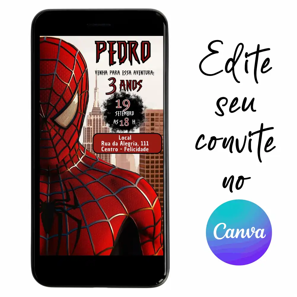 Homem-Aranha-03.webp Convite Aniversário Digital Homem Aranha 03 Personalizável
