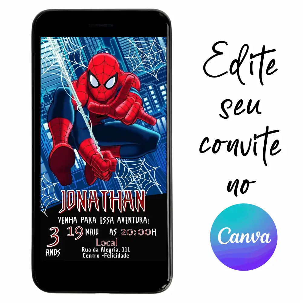 Homem-Aranha-06.webp Convite Aniversário Digital Homem Aranha 06 Personalizável