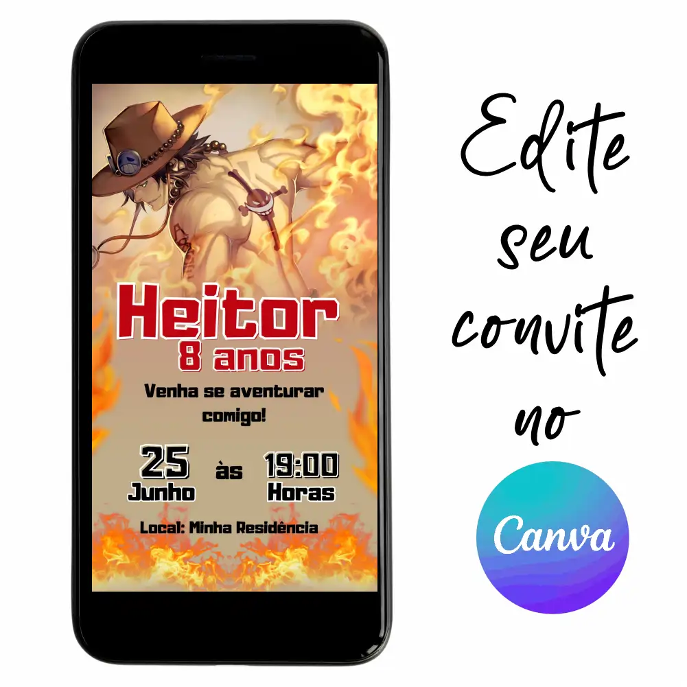 One-Piece-03.webp Convite Aniversário Digital One Piece - Ace 03 Personalizável pelo Canva