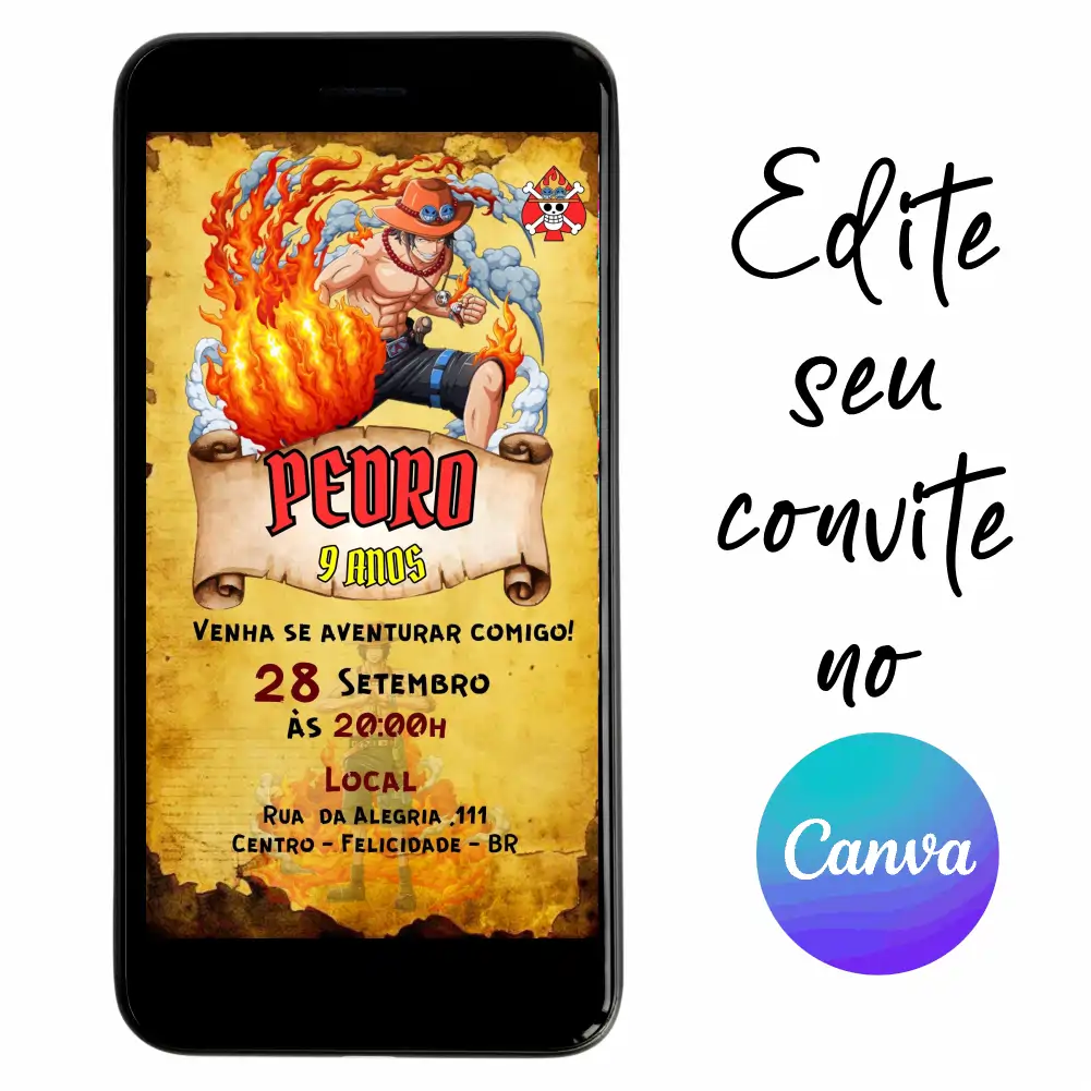 One-Piece-09.webp Convite Aniversário Digital One Piece - Ace 09 Personalizável pelo Canva