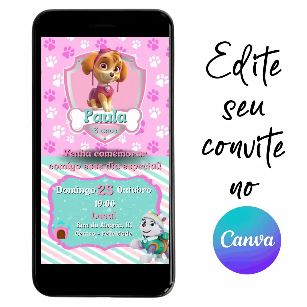 Patrulha-Canina-02.webp Convite Aniversário Digital Patrulha Canina 02 Personalizável pelo Canva