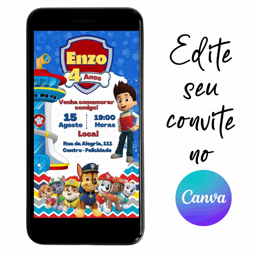 Patrulha-Canina-04.webp Convite Aniversário Digital Patrulha Canina 04 Personalizável pelo Canva