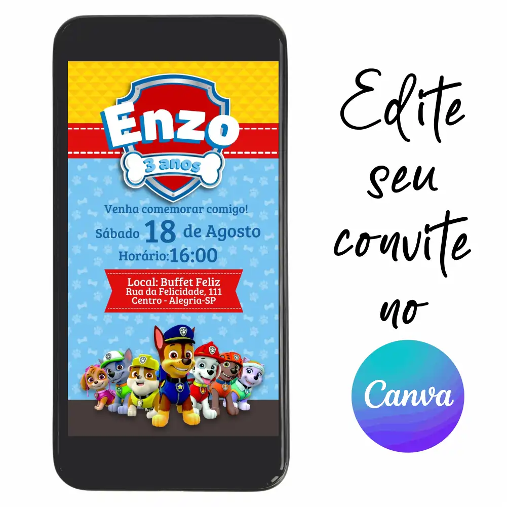 Patrulha-Canina-20.webp Convite Aniversário Digital Patrulha Canina 20 Personalizável pelo Canva