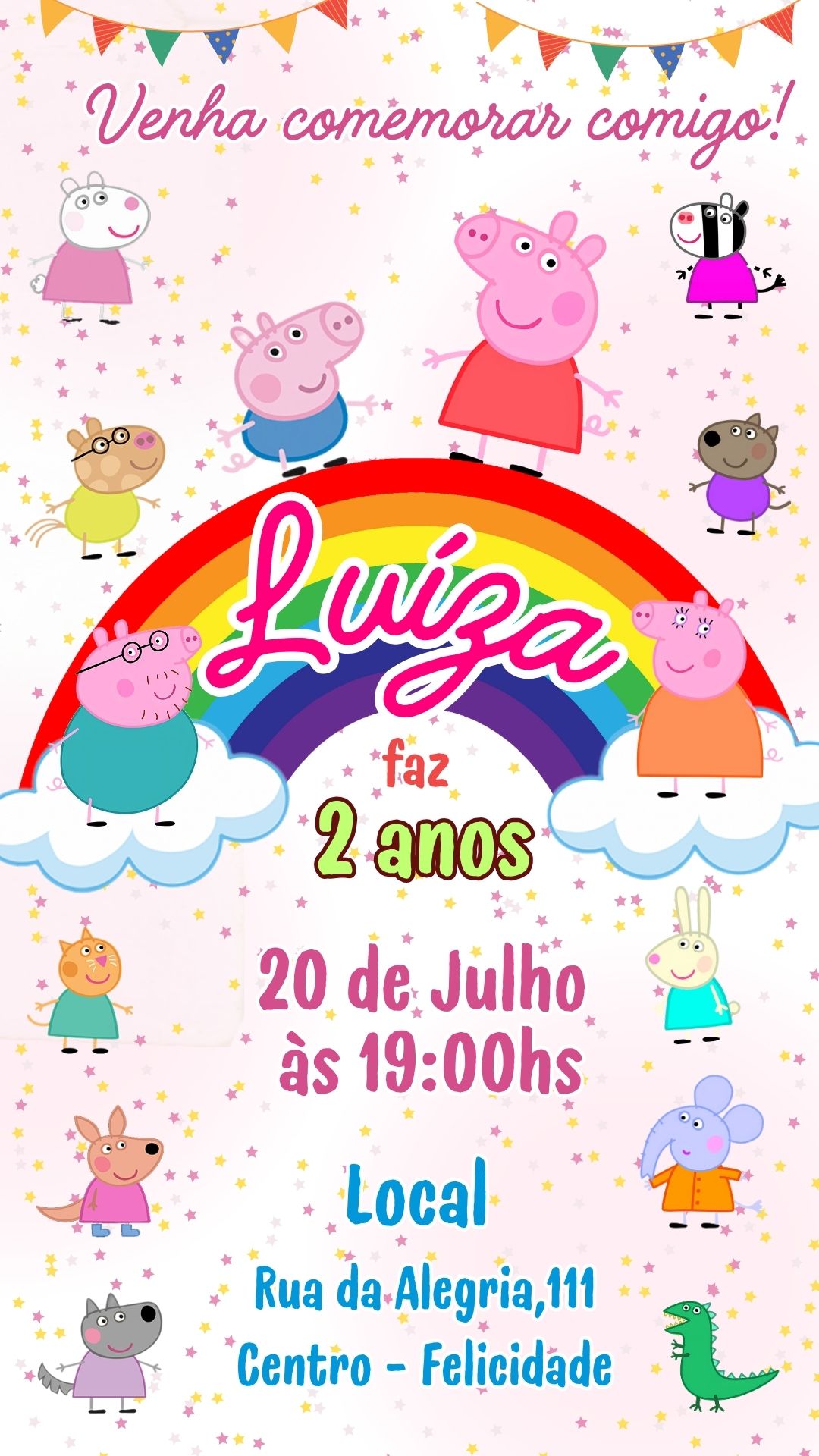 Peppa-Pig-site-07.jpg Convite Aniversário Digital Peppa Pig 07 Personalizável pelo Canva - Imagem 2