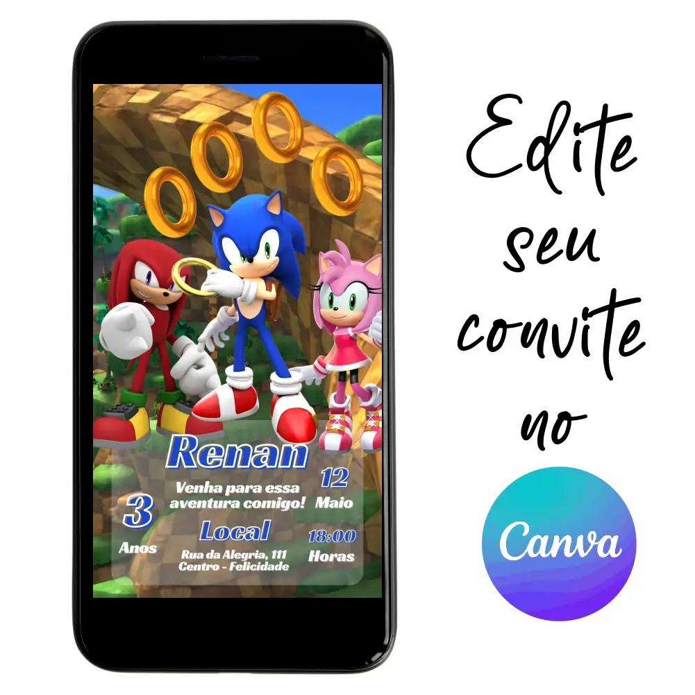 Sonic-06.webp Convite Aniversário Digital Sonic 06 Personalizável pelo Canva