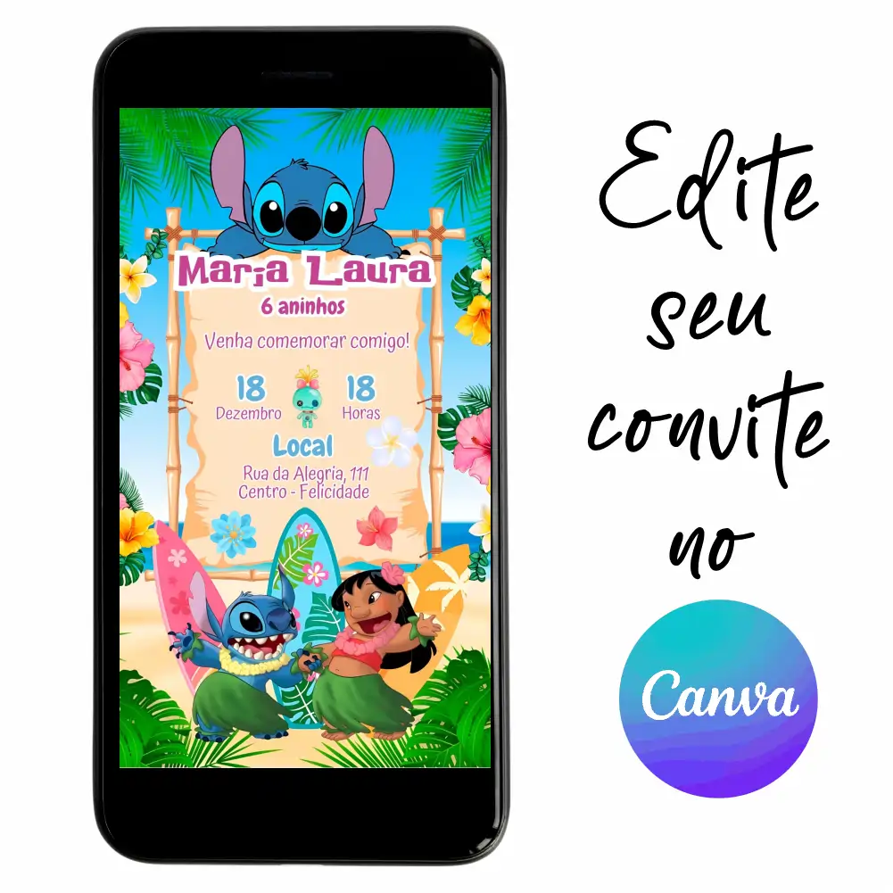 Stitch-02.webp Convite Aniversário Digital Stitch e Lilo 02 Personalizável pelo Canva