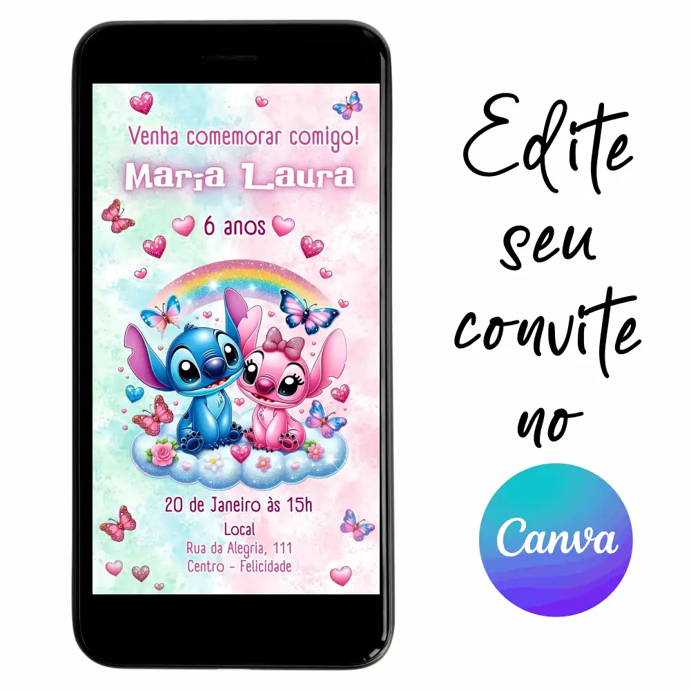 Stitch-03.webp Convite Aniversário Digital Stitch e Angel 03 Personalizável pelo Canva