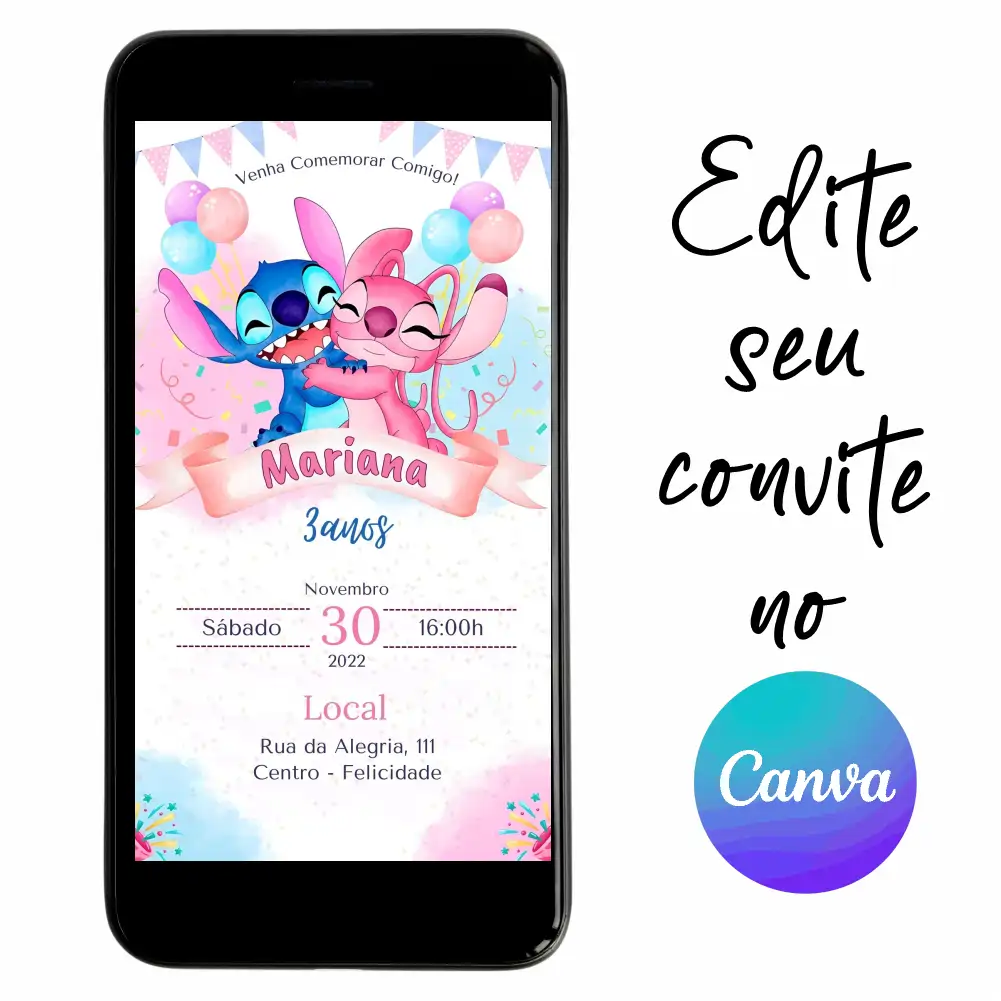Stitch-04.webp Convite Aniversário Digital Stitch e Angel 04 Personalizável pelo Canva