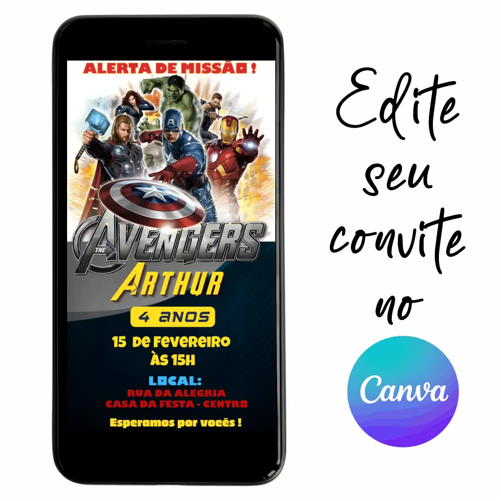Super-Herois-14.webp Convite Aniversário Digital Vingadores Baby 14 Personalizável pelo Canva
