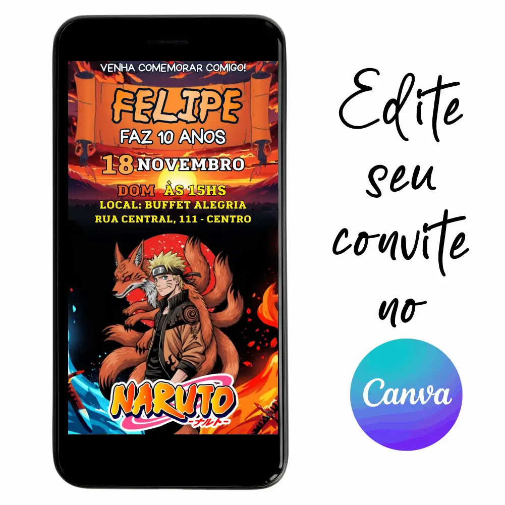 naruto-09.webp Convite Aniversário Digital Naruto 09 Personalizável pelo Canva